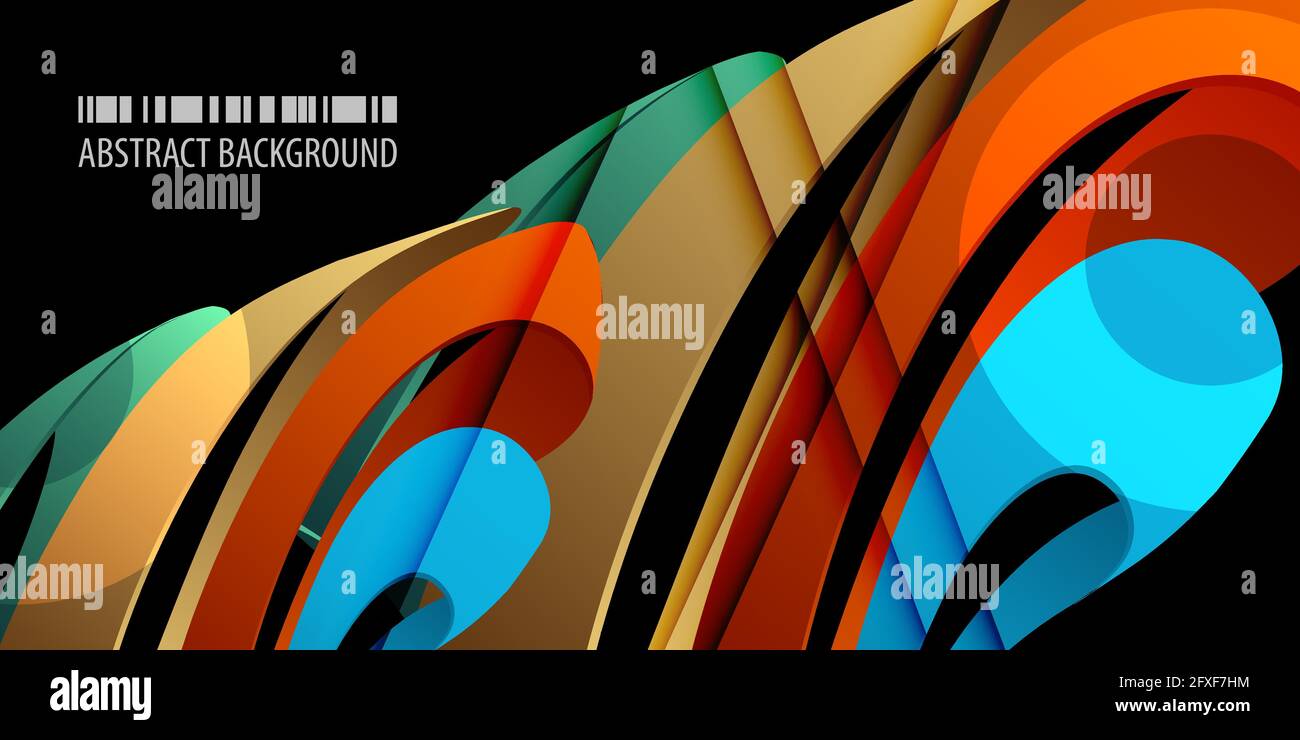 Abstract colorful background template with blended multiple geometric ...