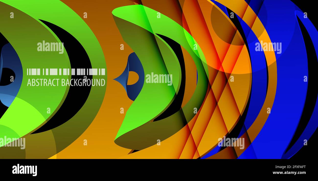 Abstract colorful background template with blended multiple geometric ...