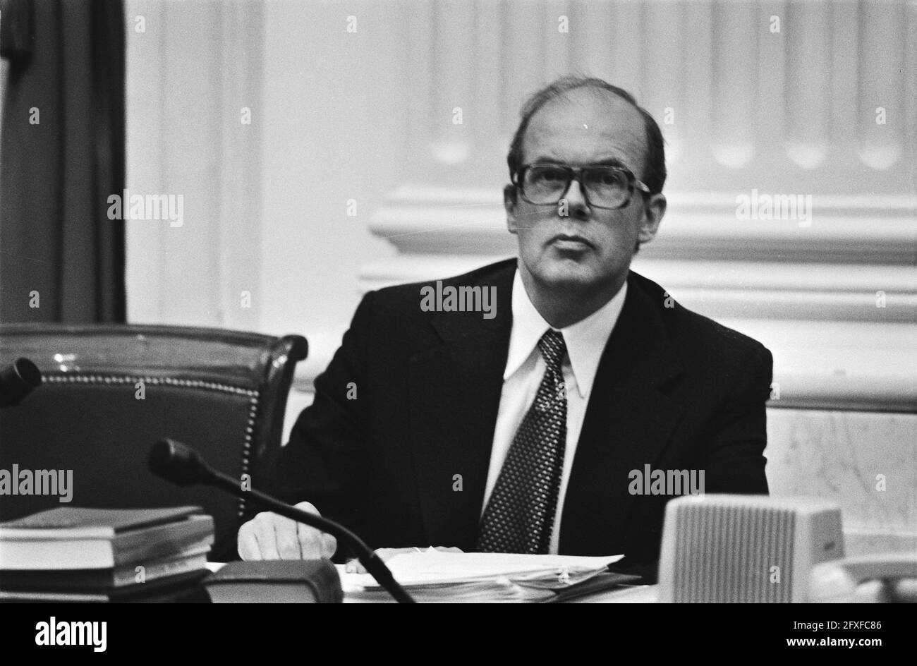House of Representatives, handling of the Kalma case; minister De Ruiter (Justice), 11 April 1978, politics, The Netherlands, 20th century press agency photo, news to remember, documentary, historic photography 1945-1990, visual stories, human history of the Twentieth Century, capturing moments in time Stock Photo