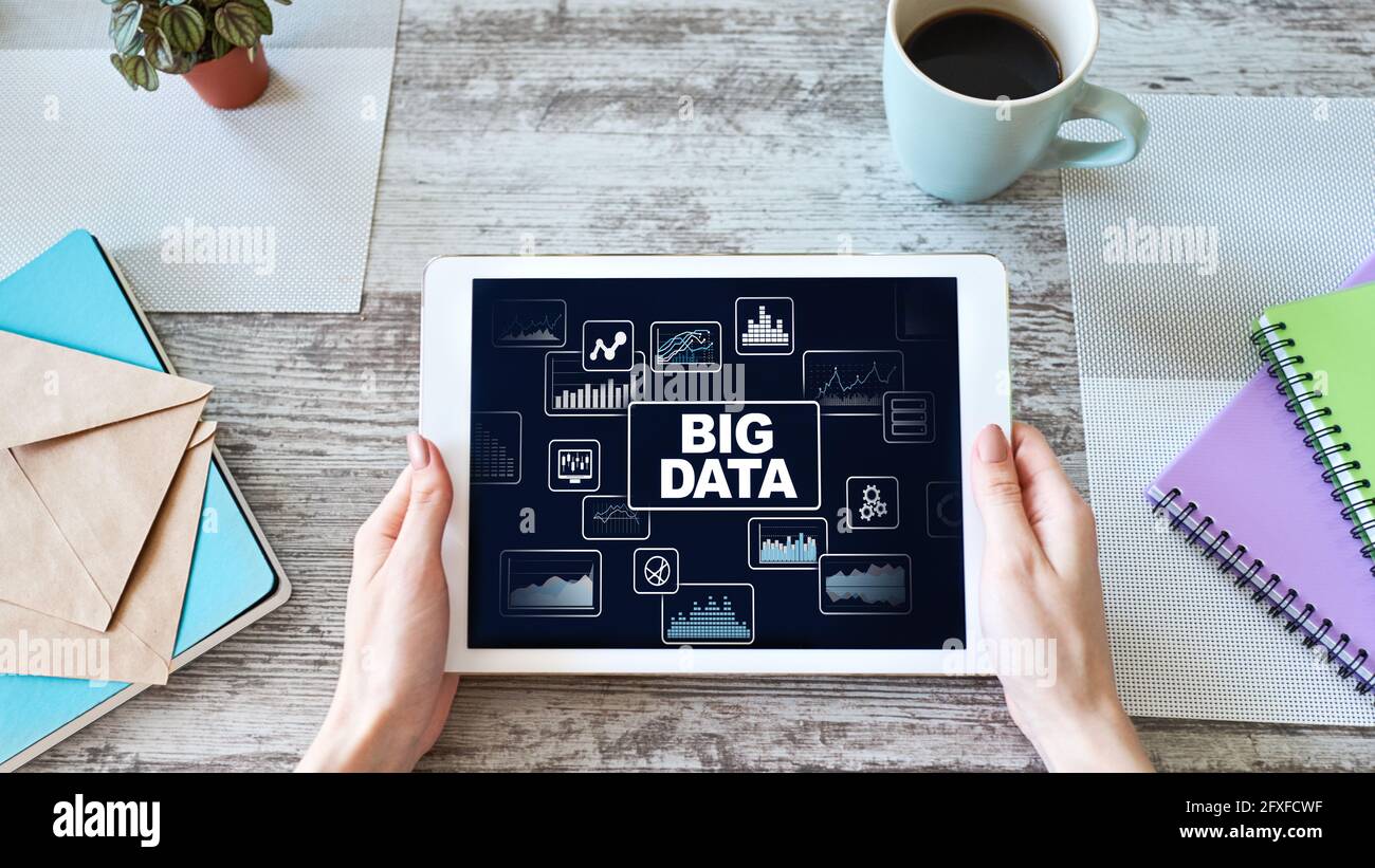 BIG DATA standard methods and tools complex to manipulate or interrogate. Internet and technology concept. Stock Photo