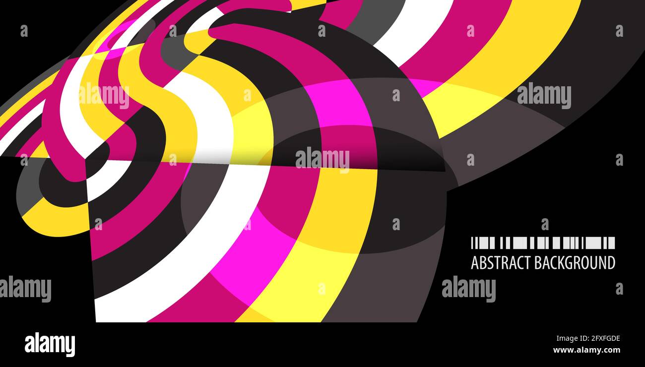 Abstract colorful background template with blended strips Stock Vector