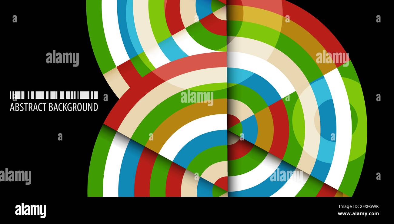 Abstract colorful background template with blended strips Stock Vector