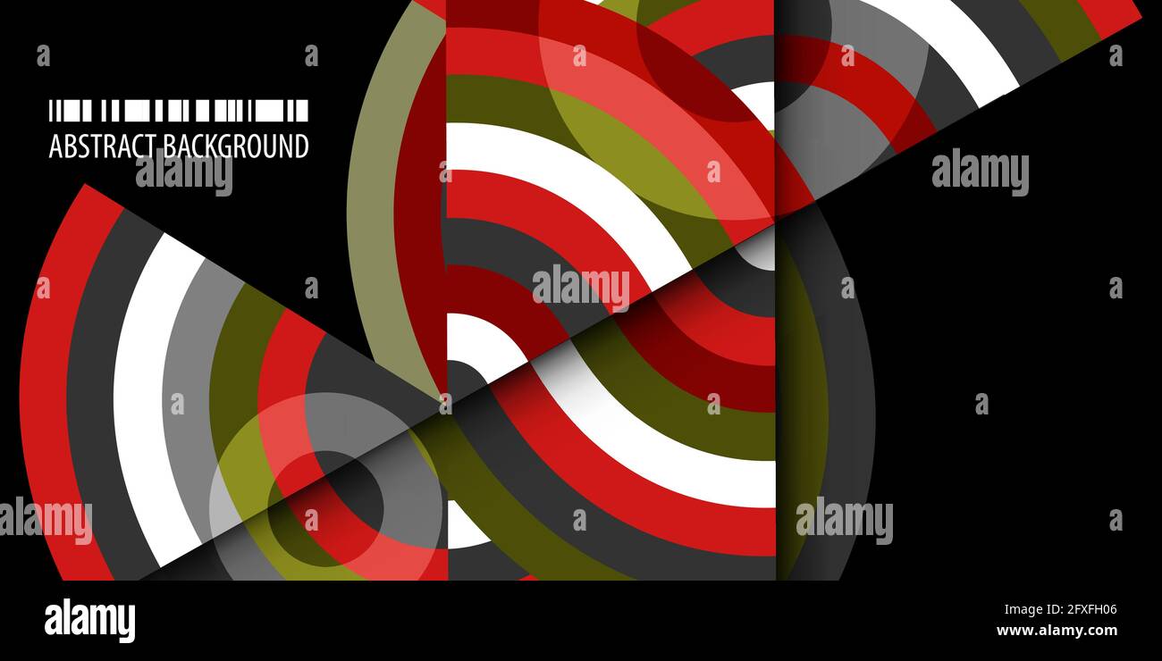 Abstract colorful background template with blended strips Stock Vector