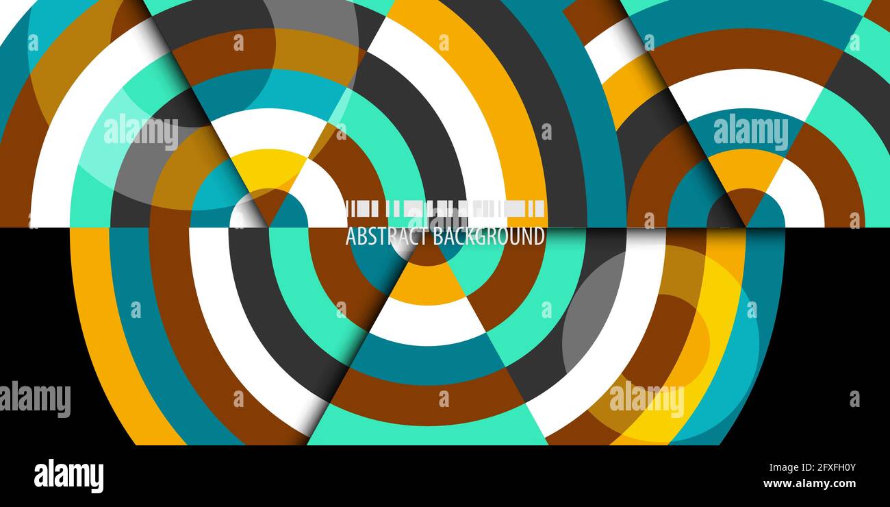 Abstract colorful background template with blended strips Stock Vector