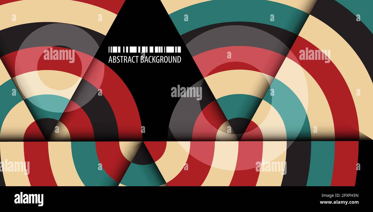 Abstract colorful background template with blended strips Stock Vector