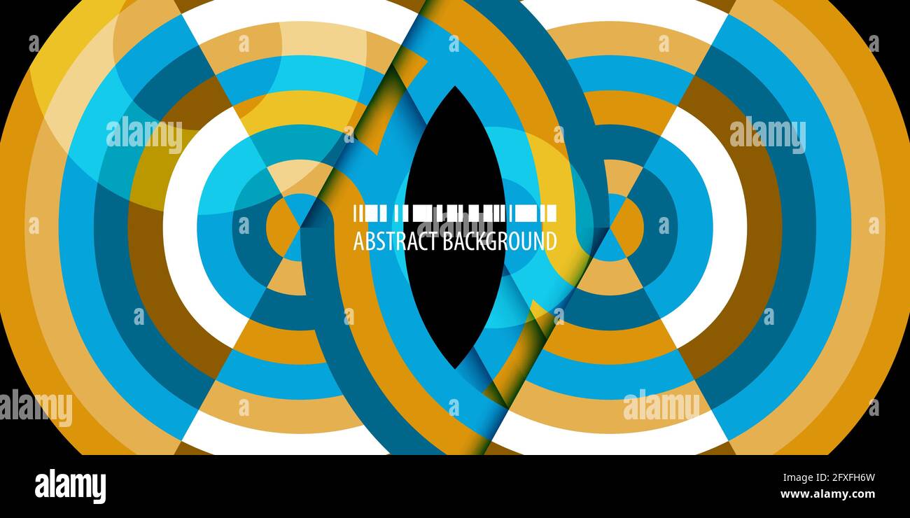 Abstract colorful background template with blended strips Stock Vector