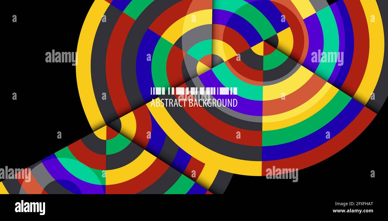 Abstract colorful background template with blended strips Stock Vector