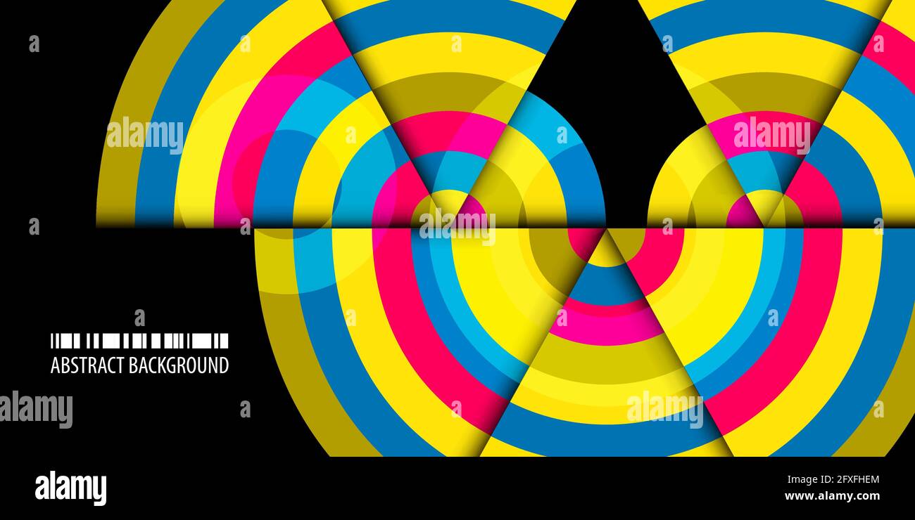 Abstract colorful background template with blended strips Stock Vector