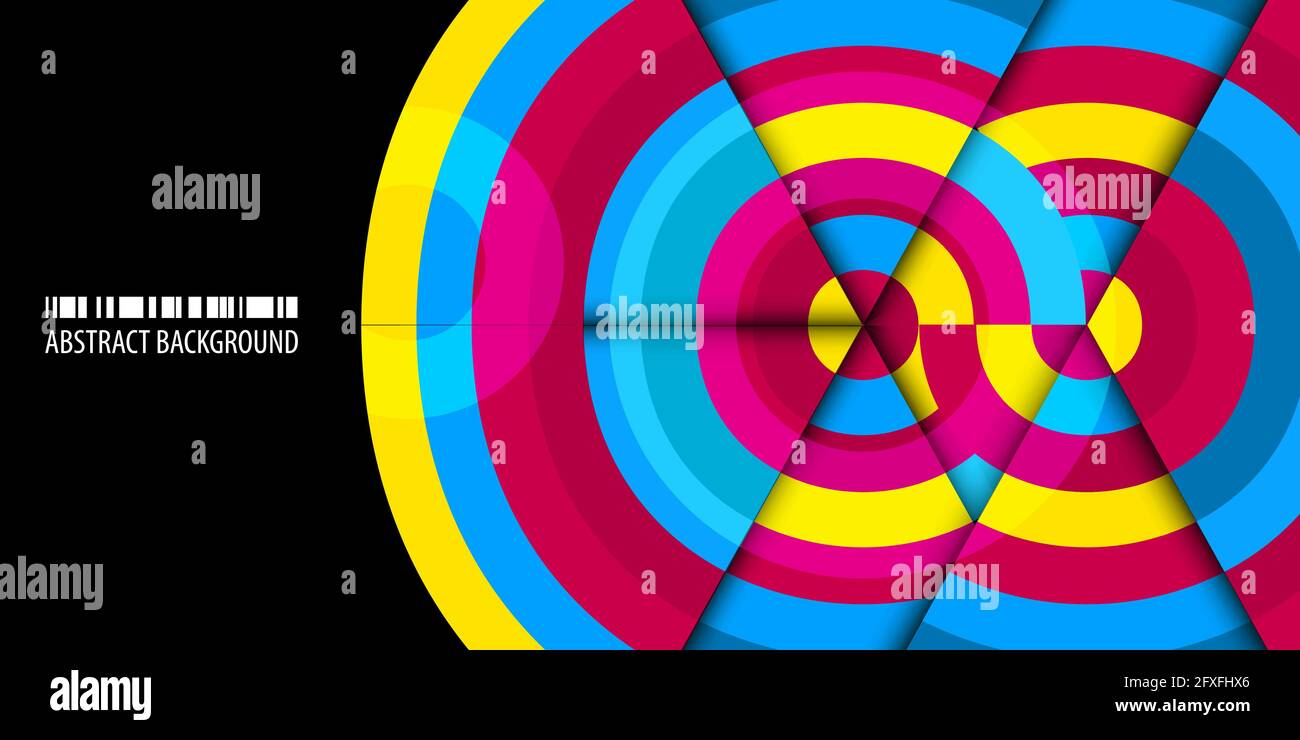 Abstract colorful background template with blended strips Stock Vector