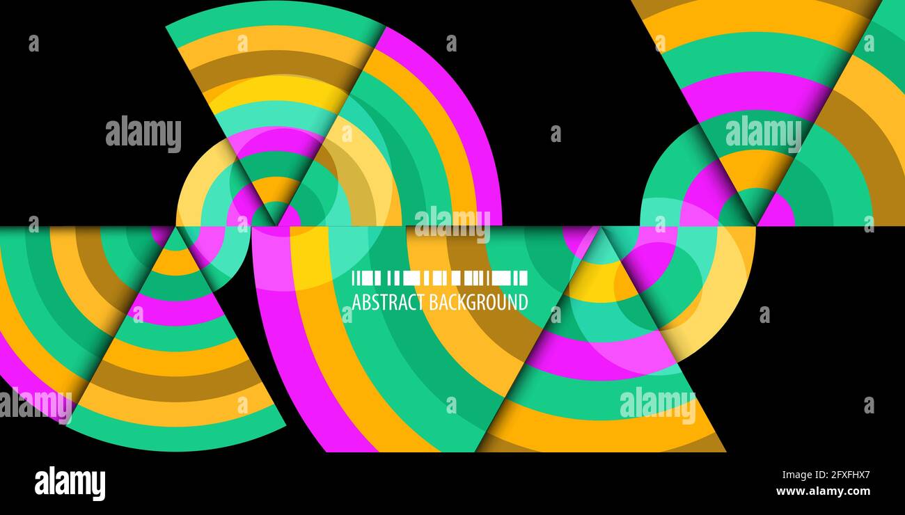 Abstract colorful background template with blended strips Stock Vector