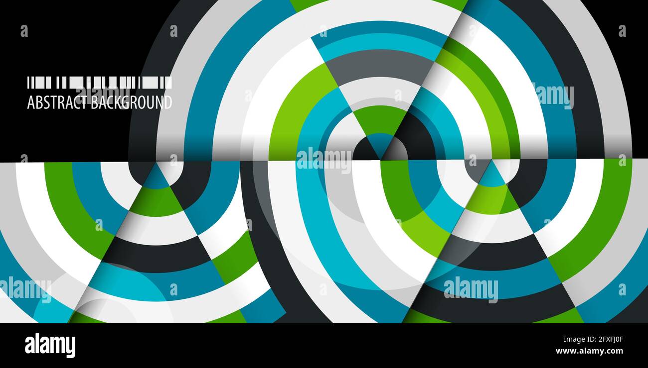 Abstract colorful background template with blended strips Stock Vector