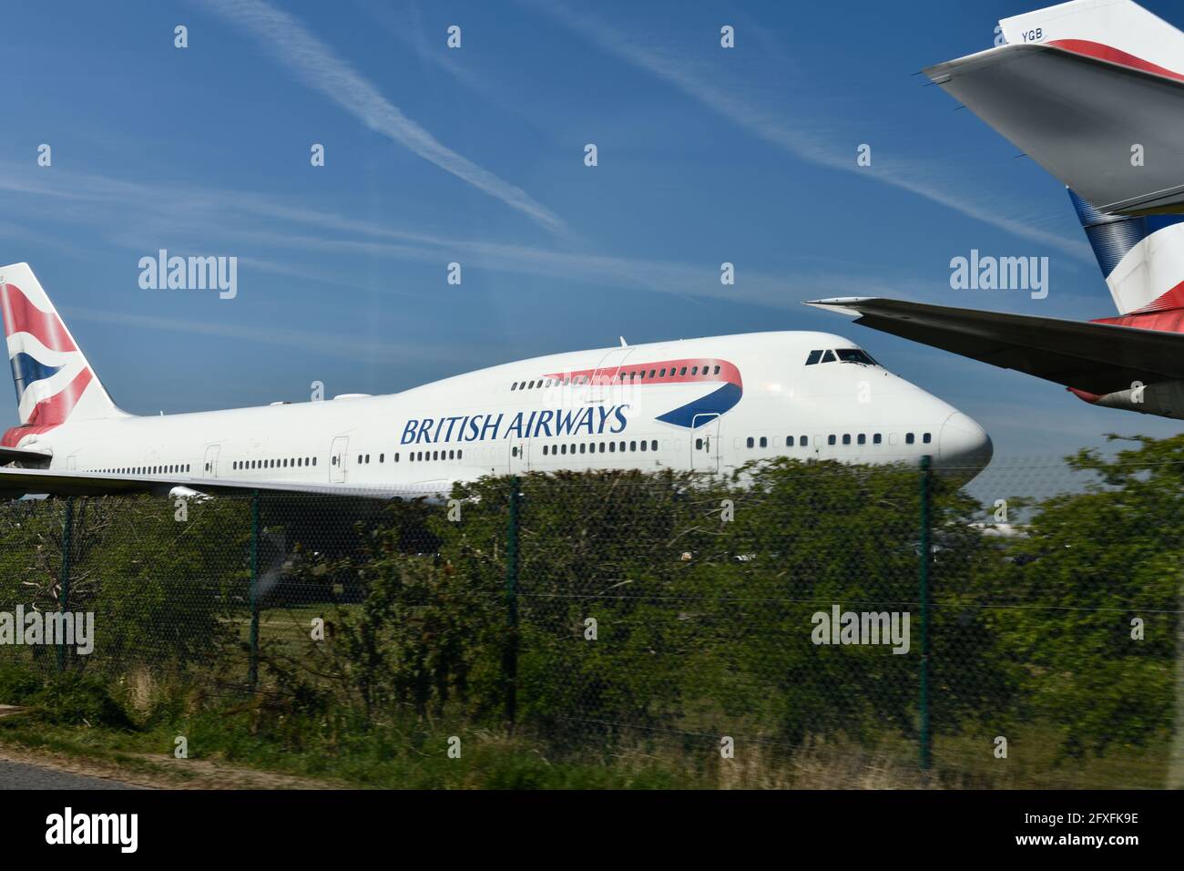 Boeing 747 (Jumbo Jet) on Static Display at Cotswold Airport Kemble