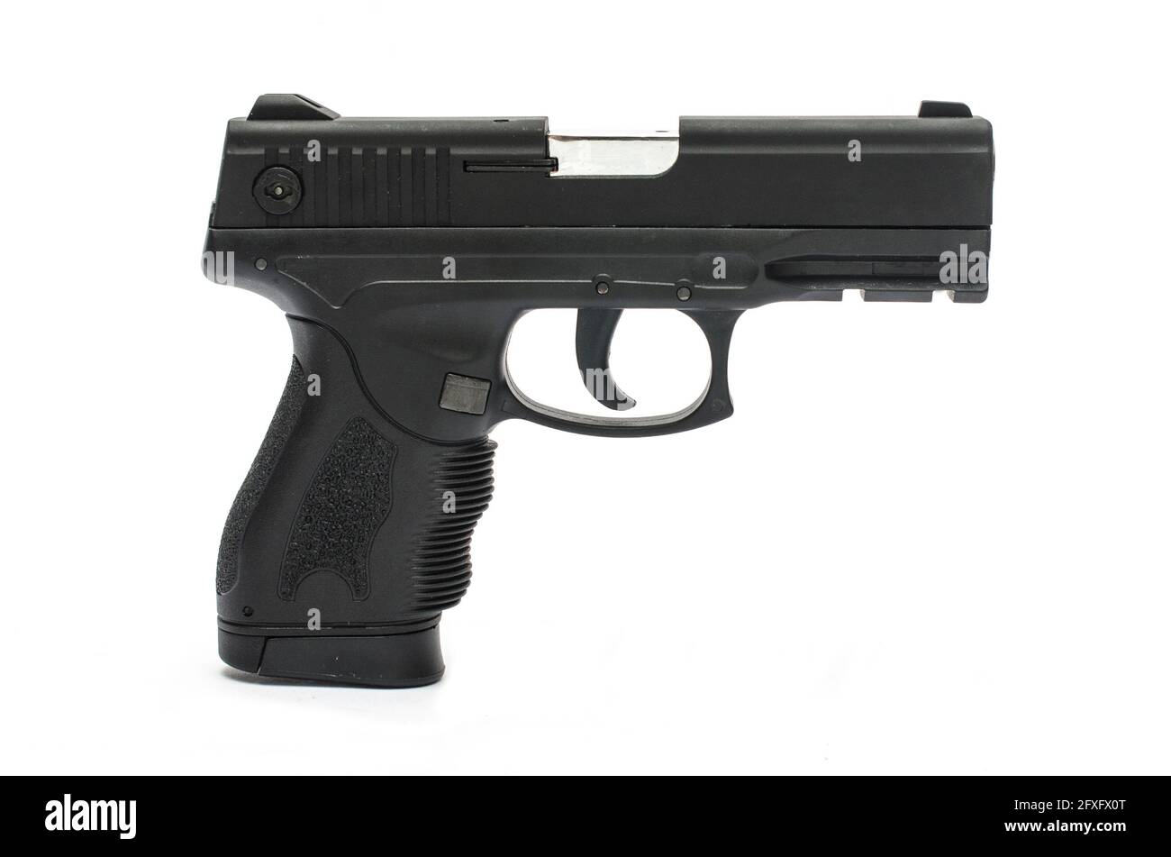 automatic pistol, handgun on a white background Stock Photo - Alamy