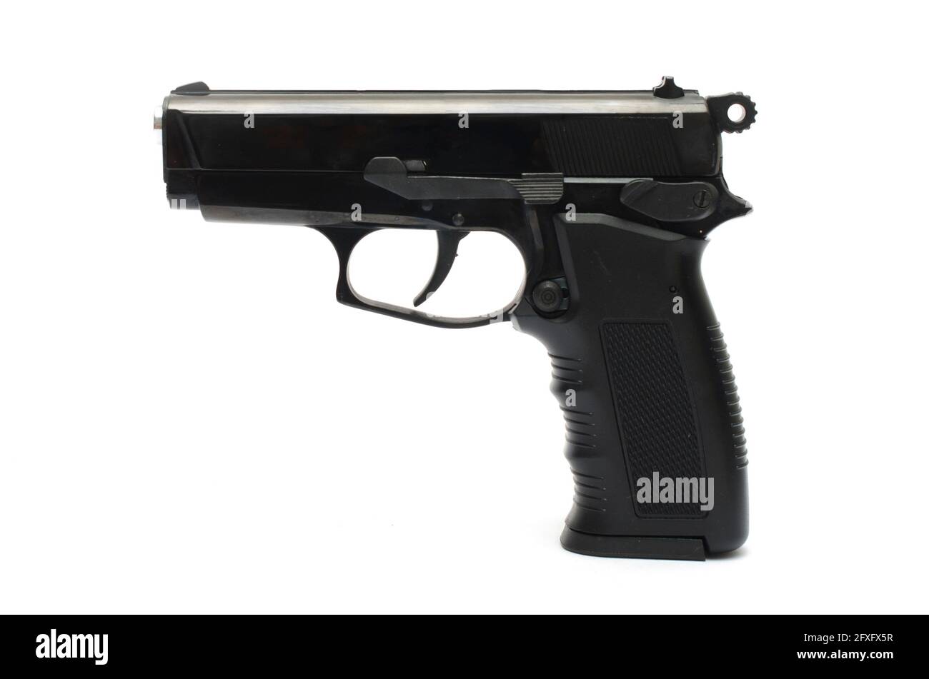 automatic pistol, handgun on a white background Stock Photo - Alamy
