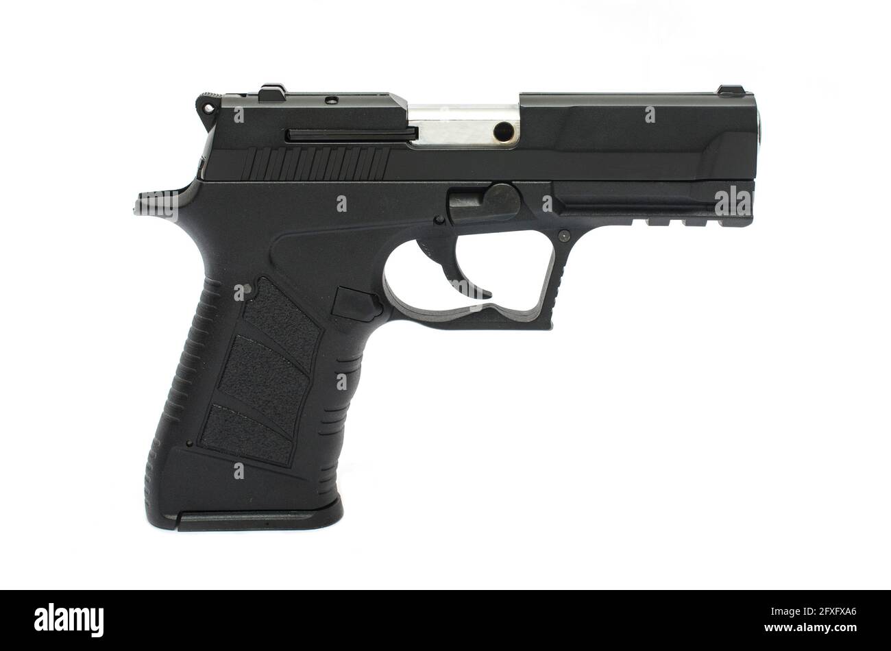 automatic pistol, handgun on a white background Stock Photo - Alamy