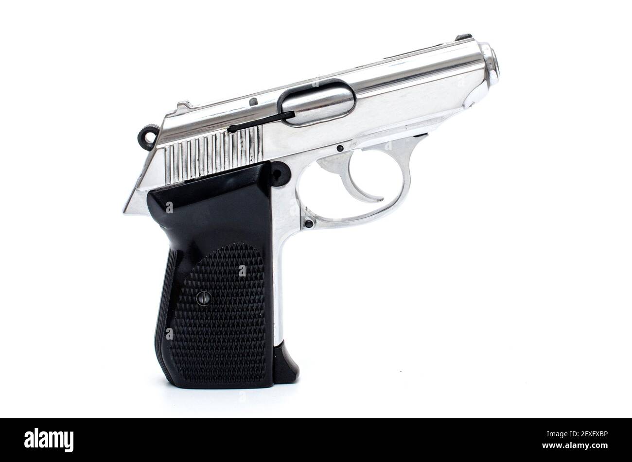 automatic pistol, handgun on a white background Stock Photo - Alamy