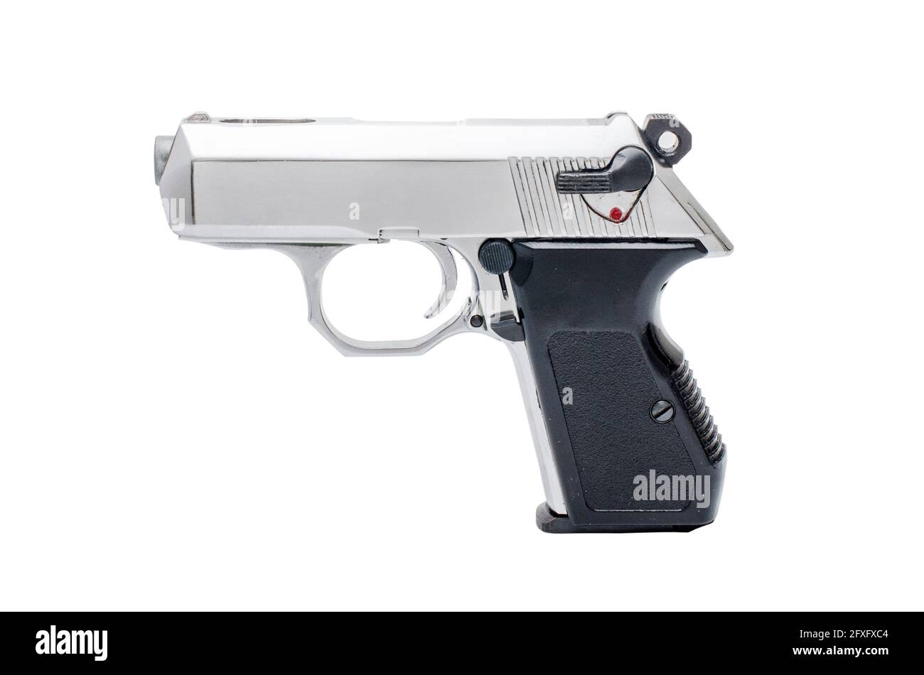 automatic pistol, handgun on a white background Stock Photo - Alamy