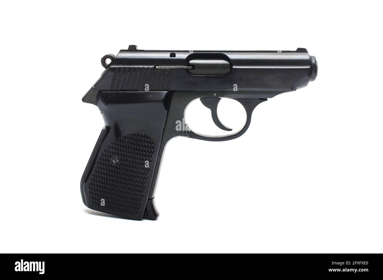 automatic pistol, handgun on a white background Stock Photo - Alamy