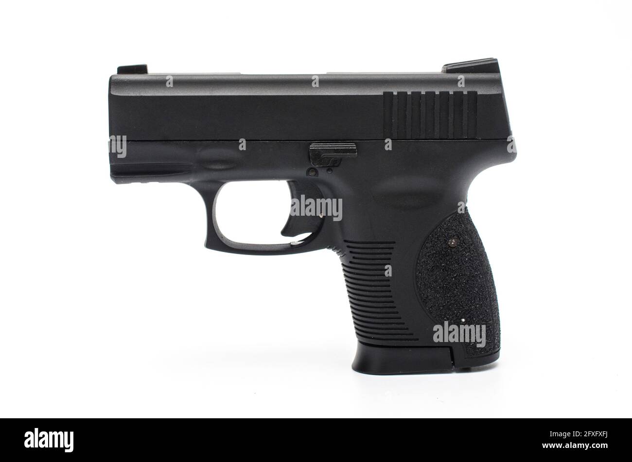 automatic pistol, handgun on a white background Stock Photo - Alamy