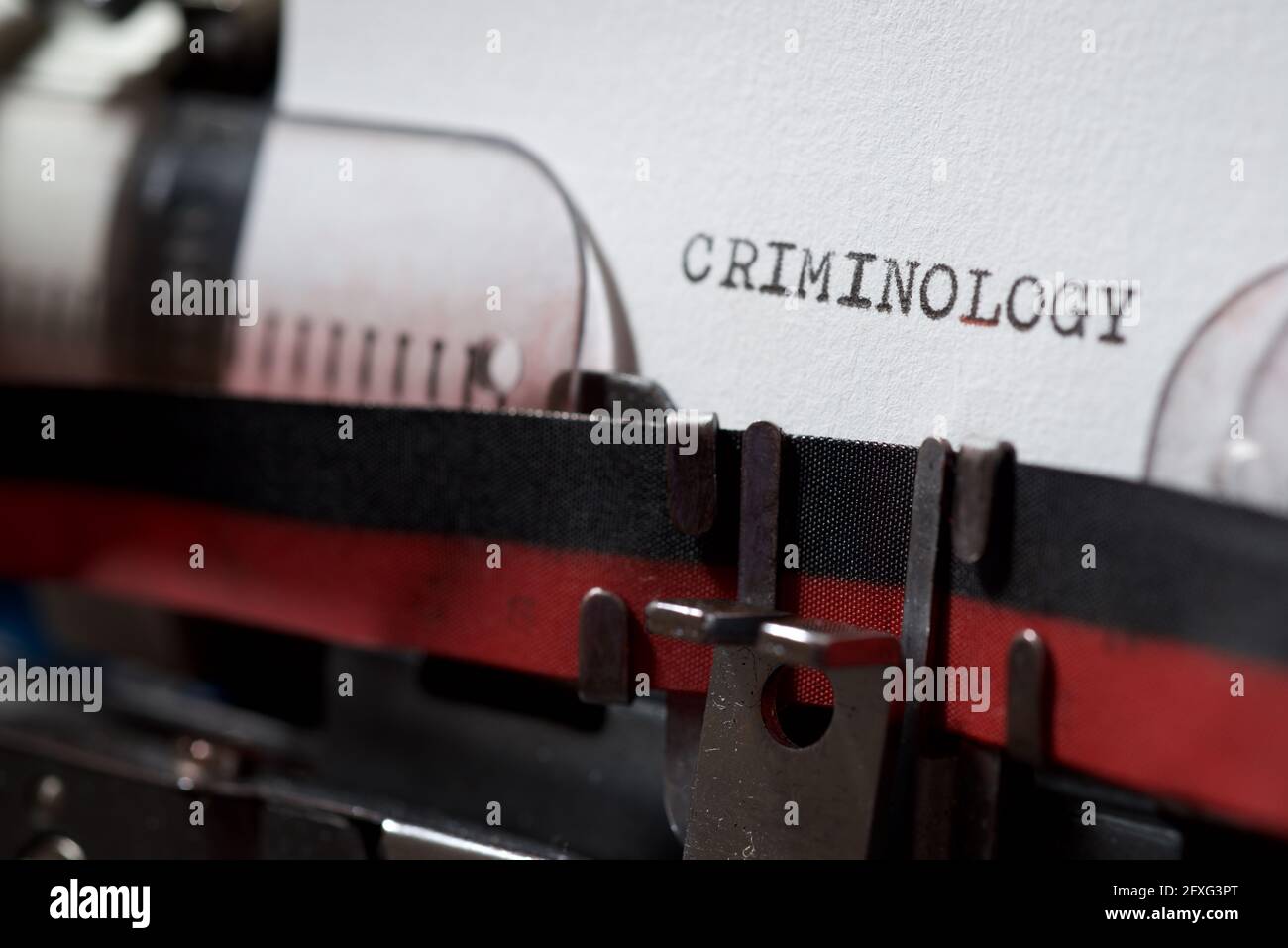 criminology-word-written-with-a-typewriter-stock-photo-alamy