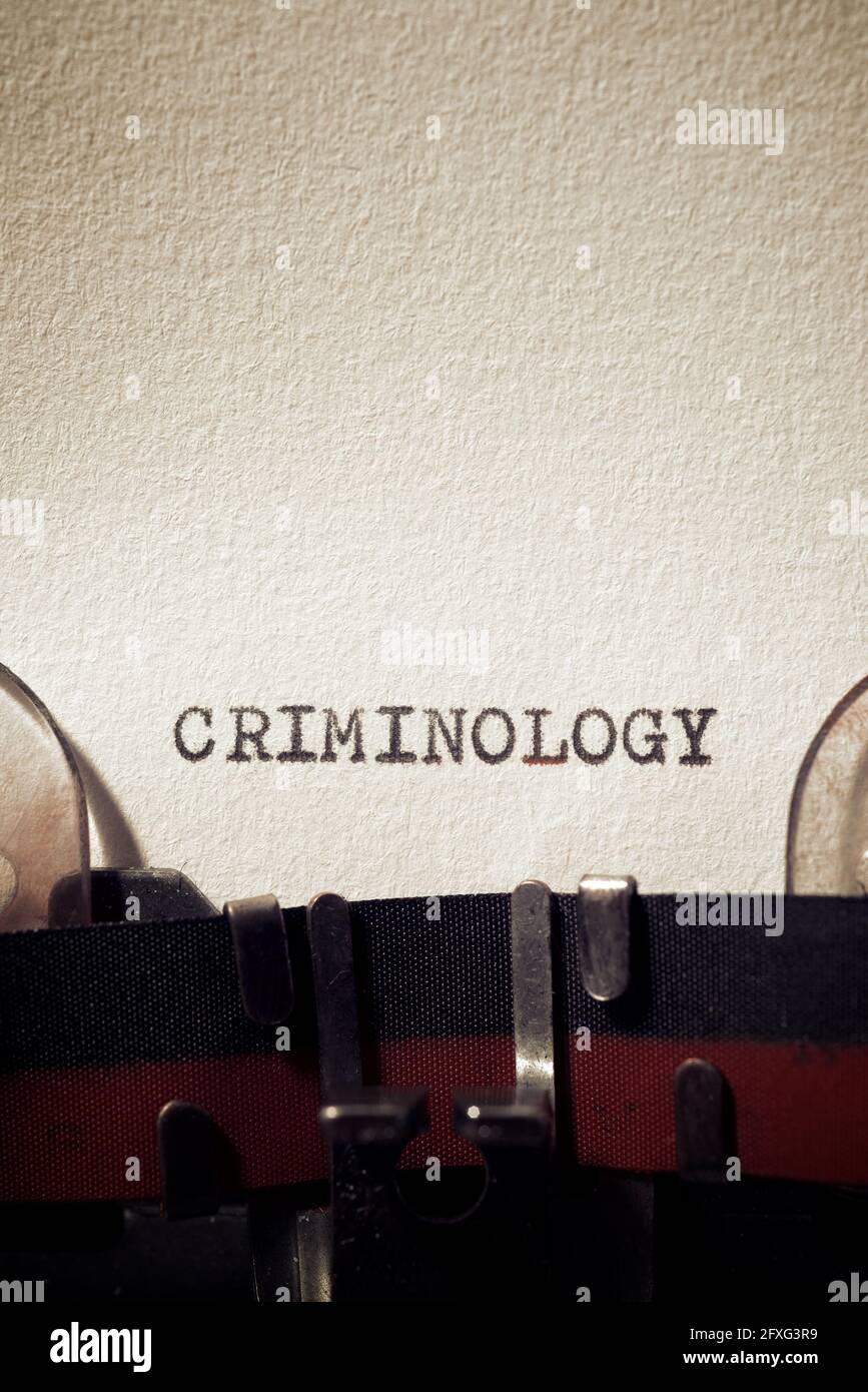 criminology-word-written-with-a-typewriter-stock-photo-alamy