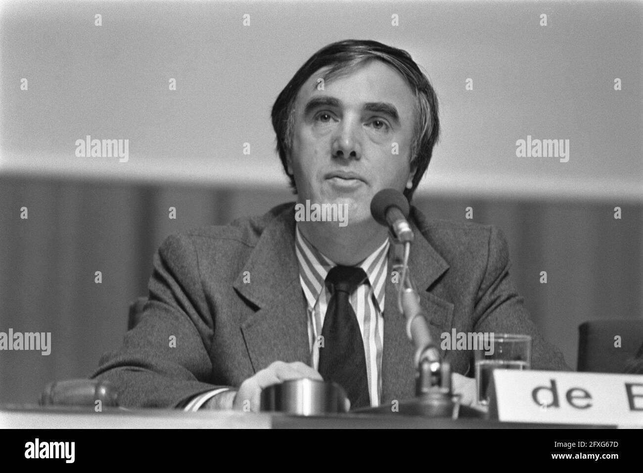 Meeting ARP party council, also order ARP, De Boer (head), Kuiper no. 13 head, no. 14 Corporal (head), November 12, 1977, Meetings, party councils, The Netherlands, 20th century press agency photo, news to remember, documentary, historic photography 1945-1990, visual stories, human history of the Twentieth Century, capturing moments in time Stock Photo