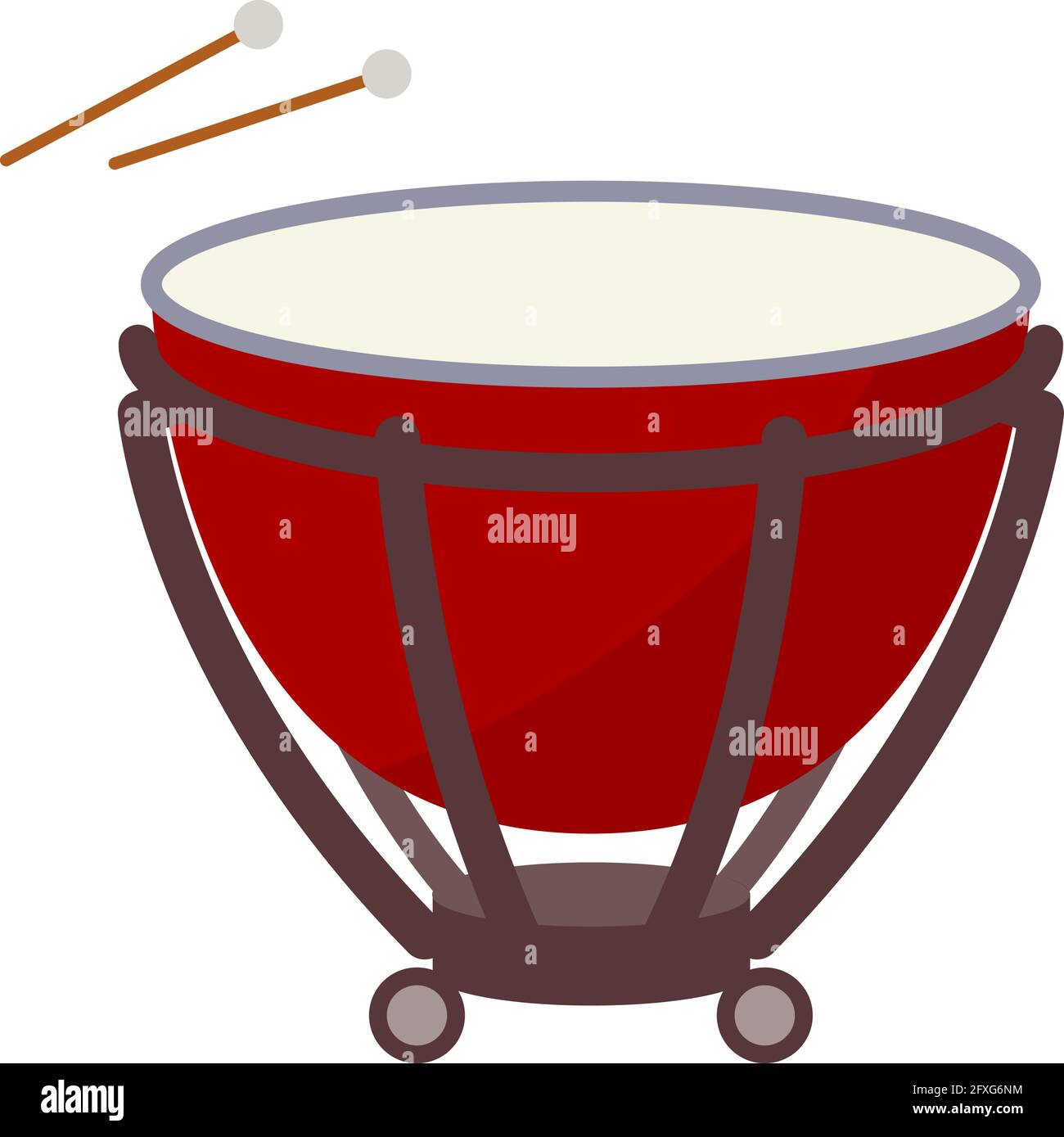 Timpani.Vector illustration that is easy to edit Stock Vector Image
