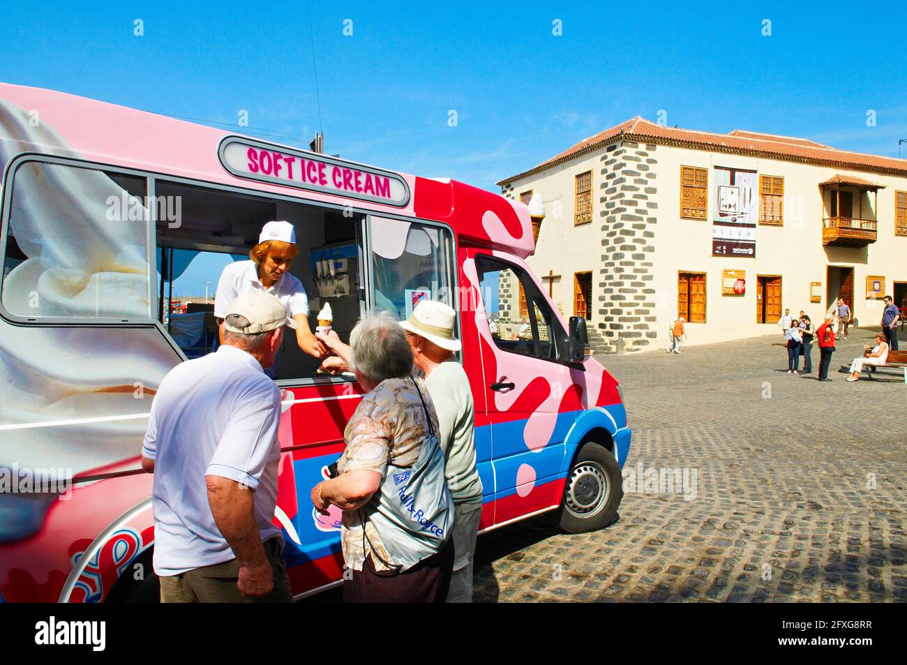 Spain. Canary islands. Tenerife. Puerto de la Cruz. Ice cream shop Stock  Photo - Alamy