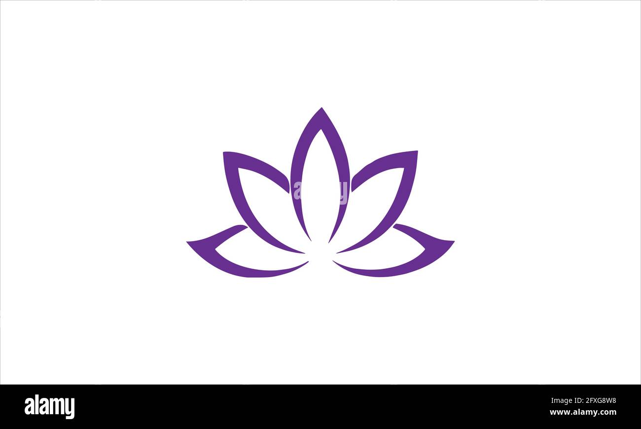 Lotus Flower  icon Logo design vector template illustration Stock Vector