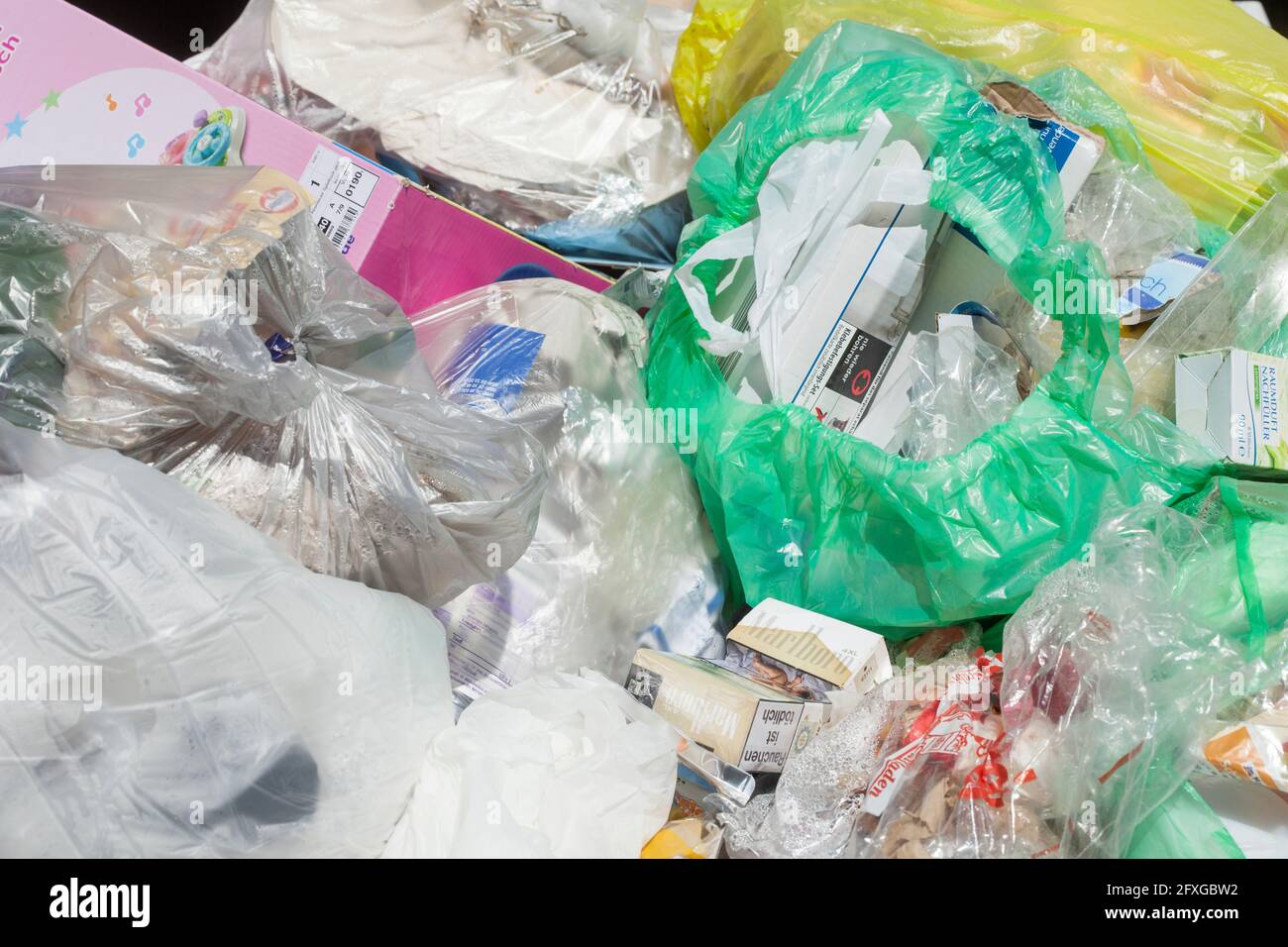 Residual waste, garbage, Germany, Europe Stock Photo