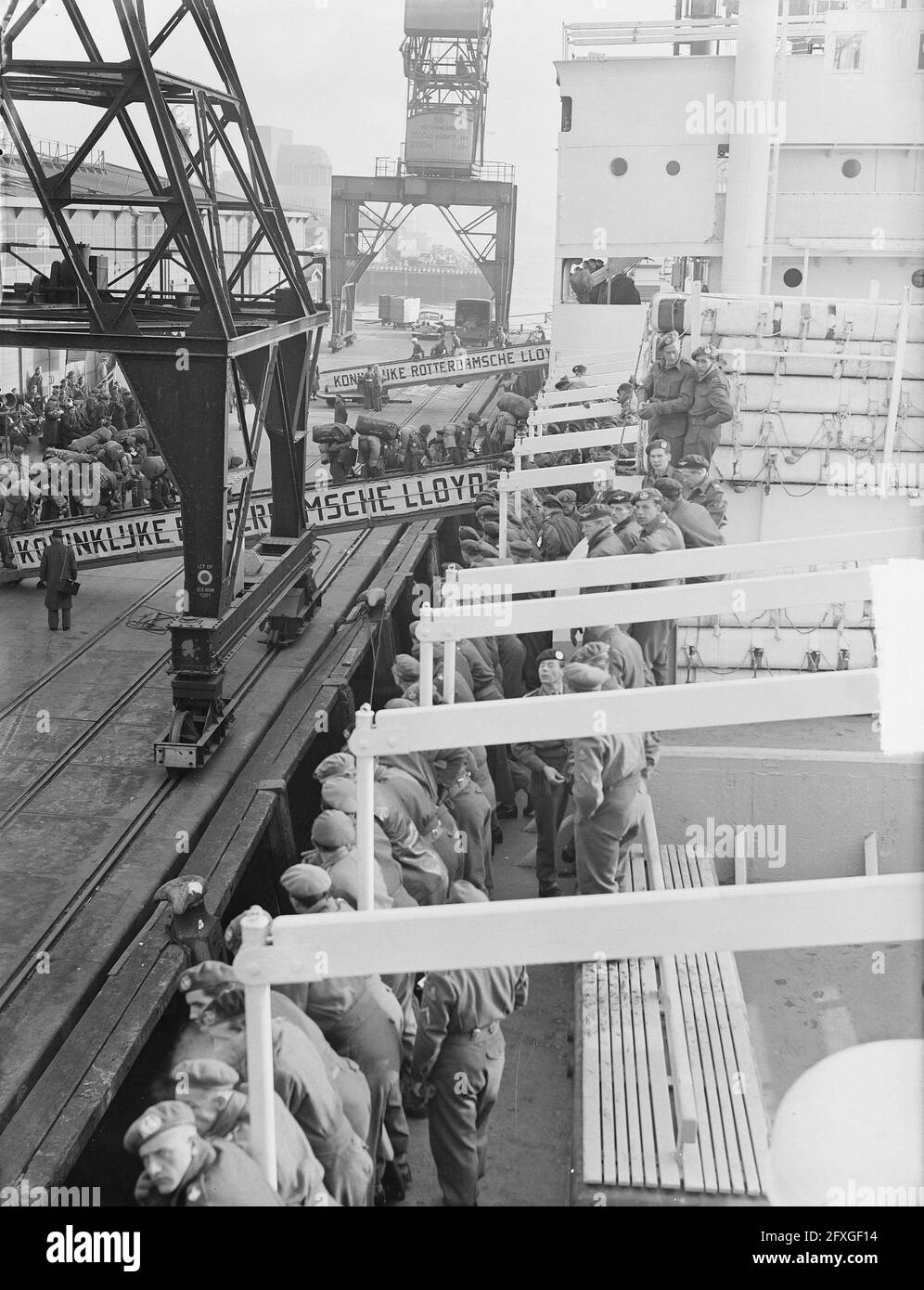 Departure of the volunteers Black and White Stock Photos & Images - Alamy