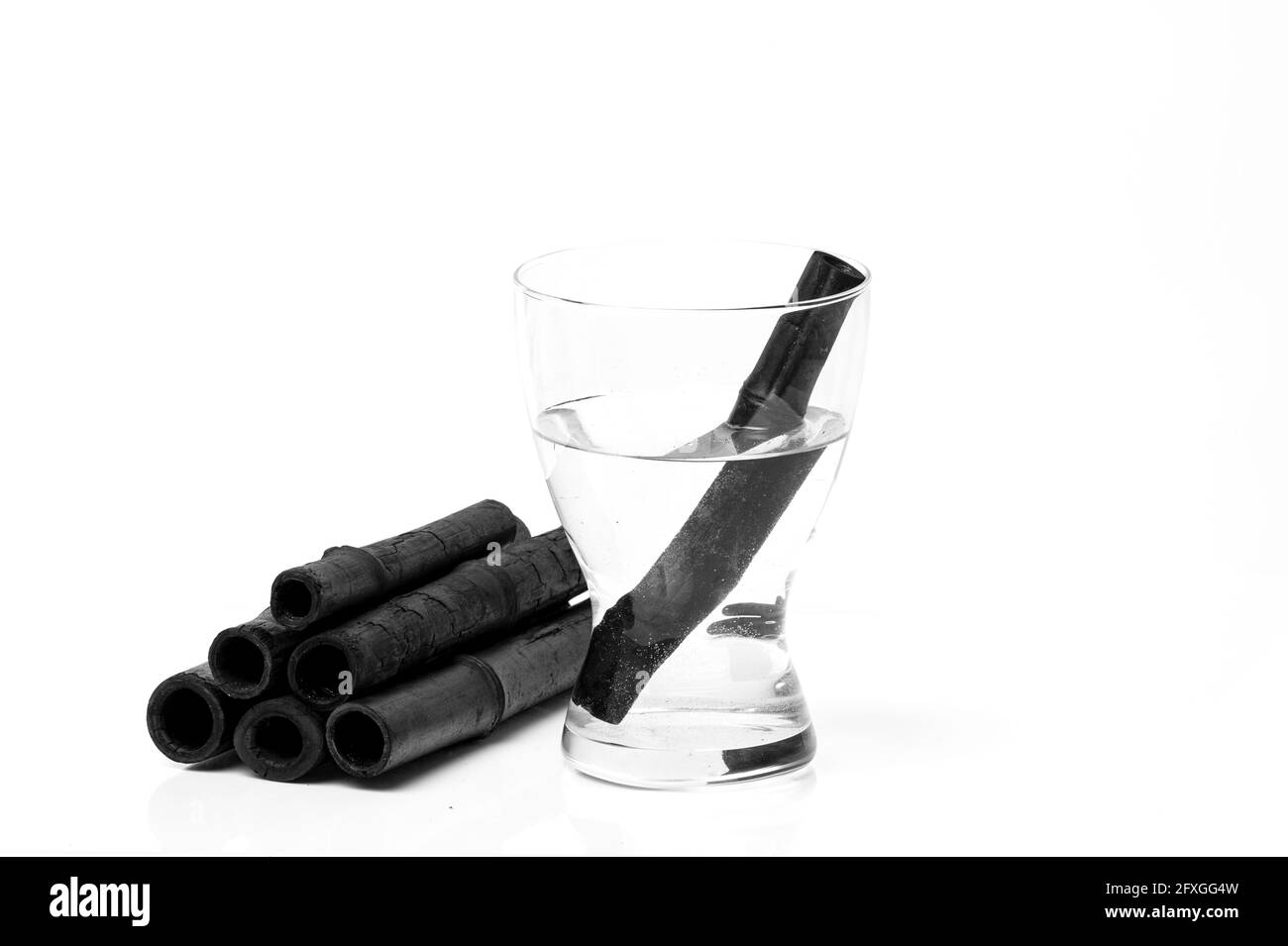 Bamboo charcoal water filter sticks. Natural bamboo charcoal is a powerful  purifier which refreshes tap water Stock Photo - Alamy