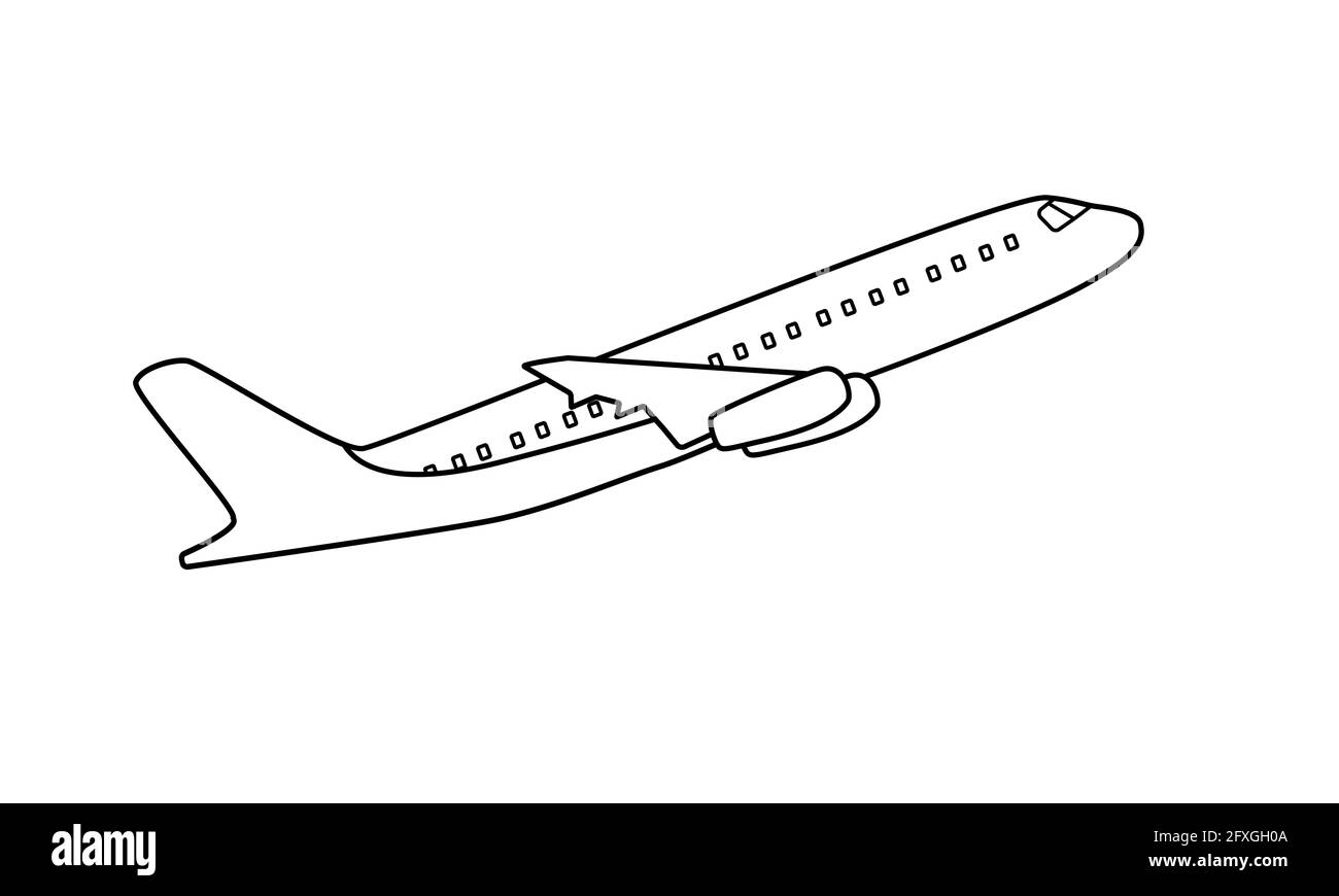 Airplane Black And White