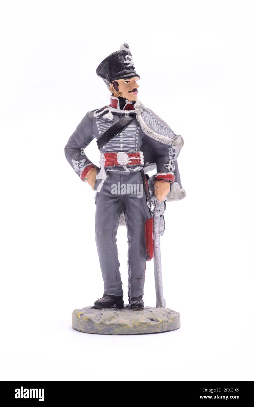 Napoleonic 54 mm Tin soldier Officer Equestrian Grenadier Life Guards Regiment 