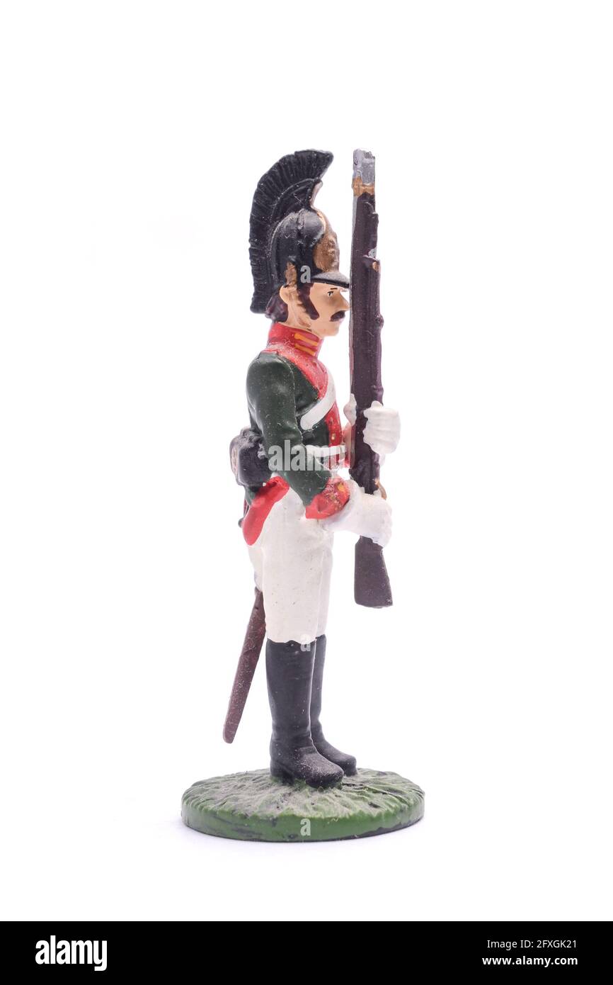 NAPOLEONIC WARS Drum-major of the Life Guards Metal Figure 1/32 Tin Toy Soldiers 