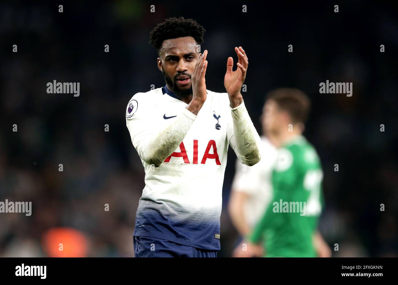 File photo dated 23-04-2019 of Tottenham Hotspur's Danny Rose applauds the  fans. Issue date: Thursday May 27, 2021 Stock Photo - Alamy