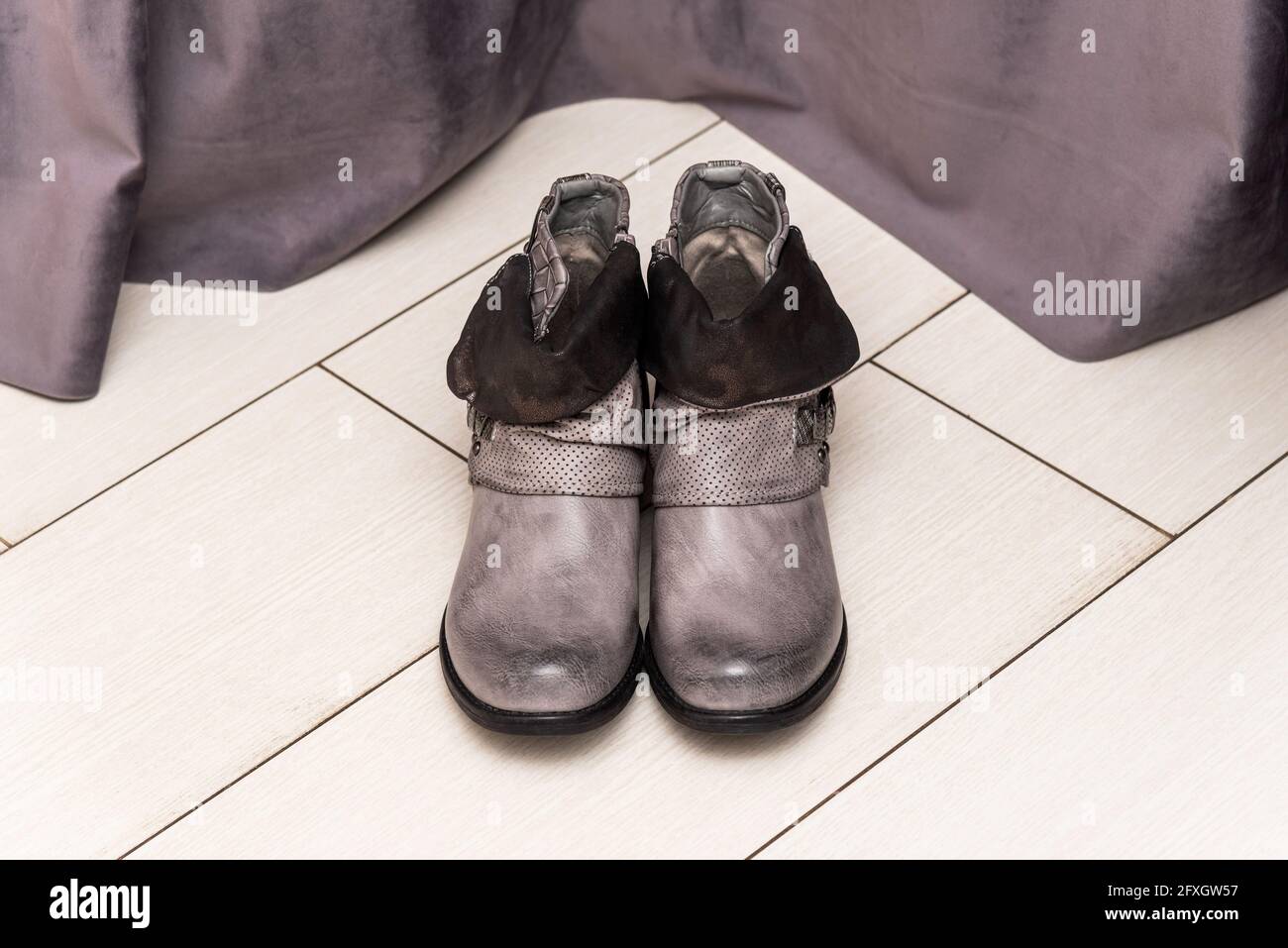 light grey ankle boots