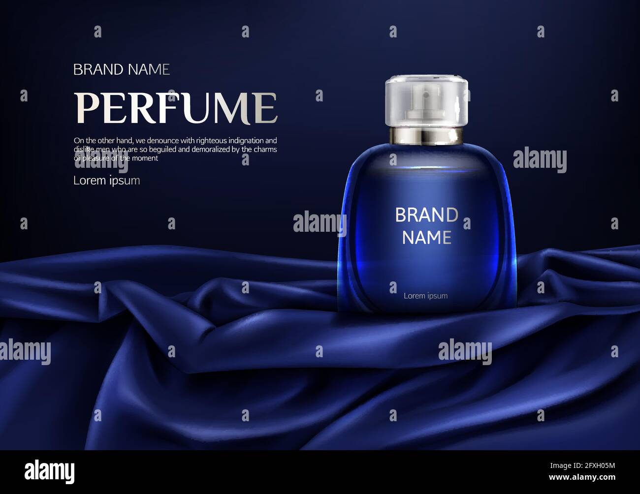 dark blue cologne bottle