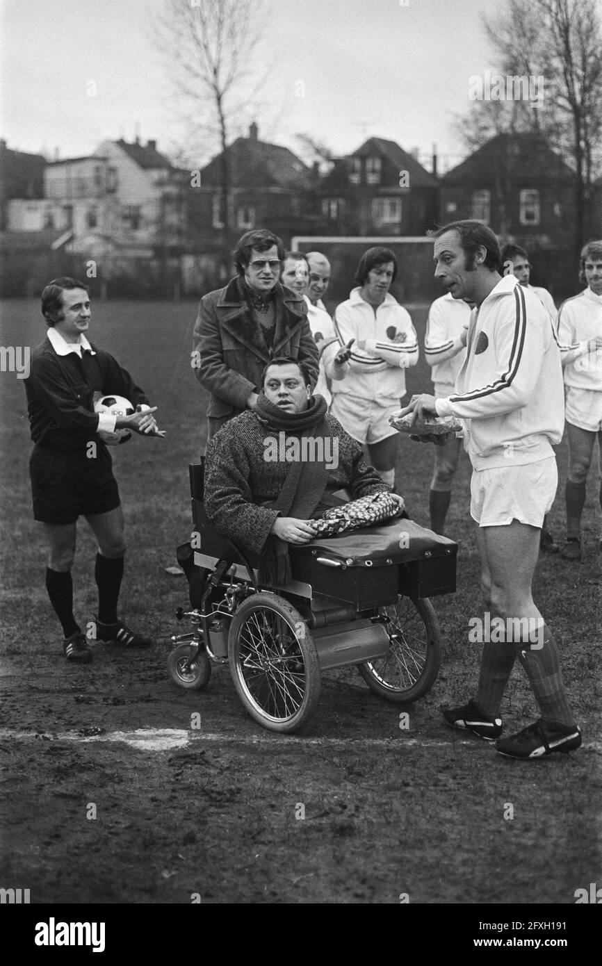 Soccer match Volewijckers against Rosveld, babies, 1 January 1975, sports, soccer, The Netherlands, 20th century press agency photo, news to remember, documentary, historic photography 1945-1990, visual stories, human history of the Twentieth Century, capturing moments in time Stock Photo