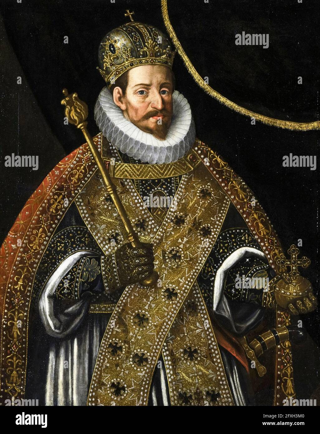 Matthias (1557-1619), Holy Roman Emperor 1612-1619, portrait painting by circle of Hans von Aachen, 1600-1625 Stock Photo