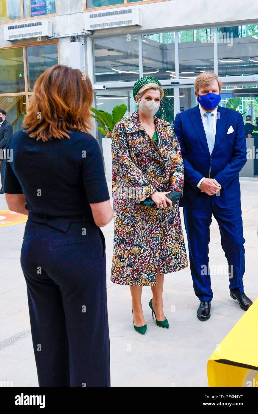 King Willem Alexander and Queen Maxima of the Netherlands during a ...