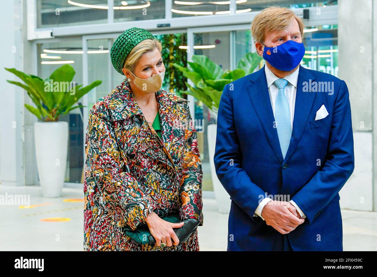 King Willem Alexander and Queen Maxima of the Netherlands during a ...