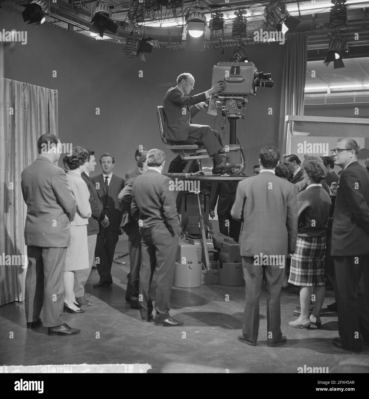 Fully automatic TV camera, April 18, 1963, TV cameras, The Netherlands,  20th century press agency photo, news to remember, documentary, historic  photography 1945-1990, visual stories, human history of the Twentieth  Century, capturing