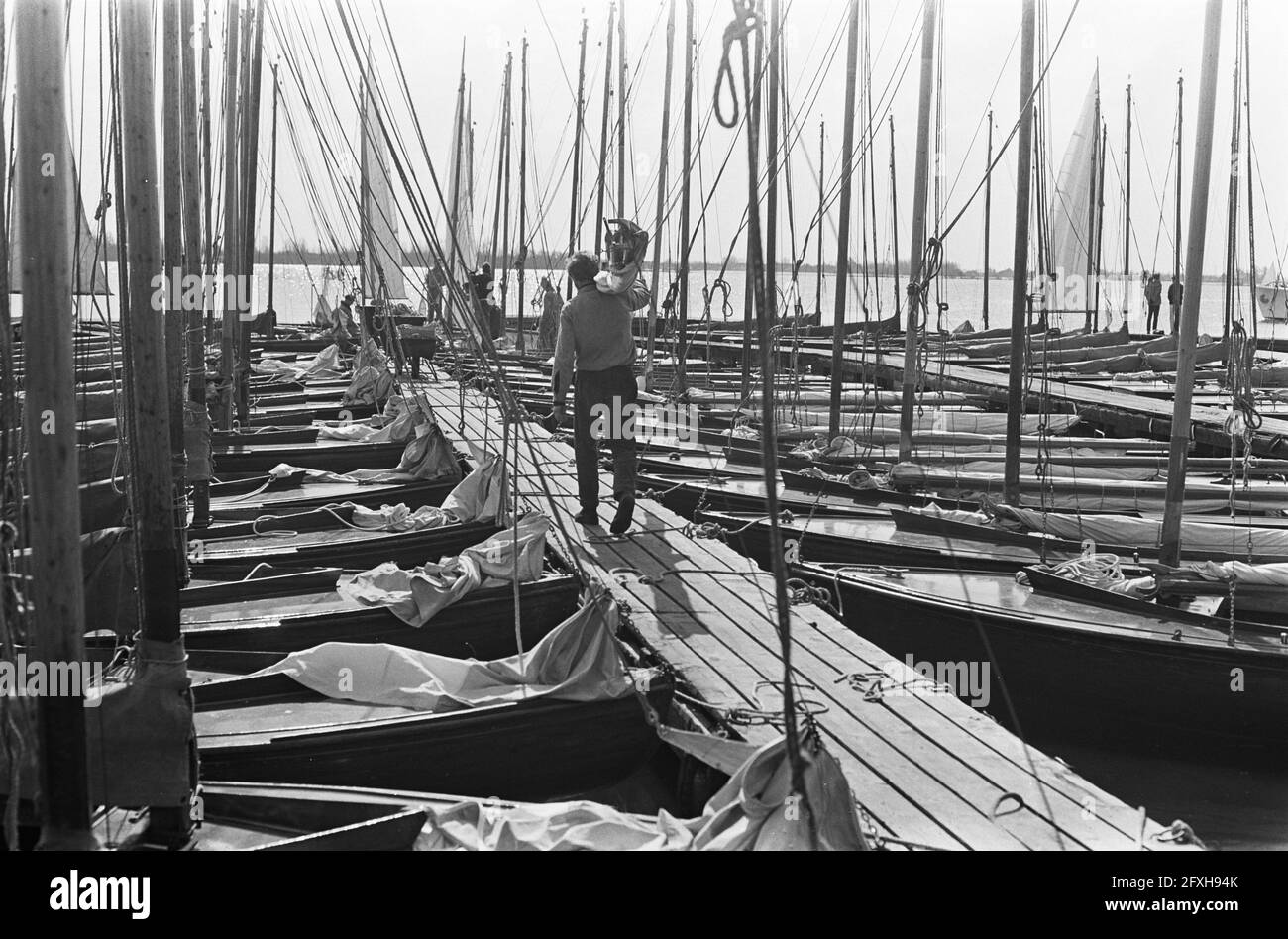 Preparations sailing regattas loosdrecht hires stock photography and