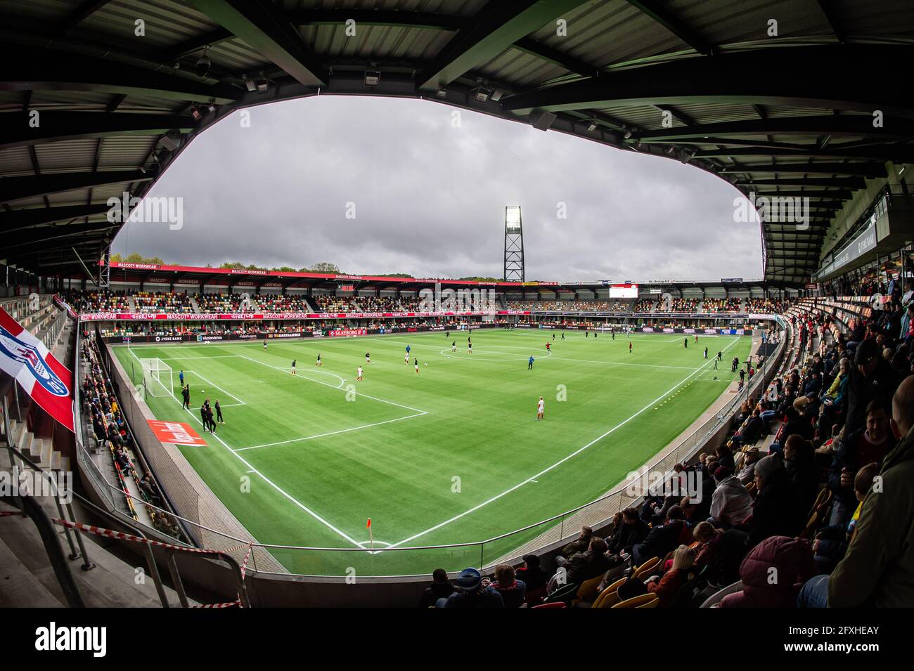 Silkeborg, Denmark. 26th May, 2021. The stadium Jysk Park is ready for the  NordicBet Liga match