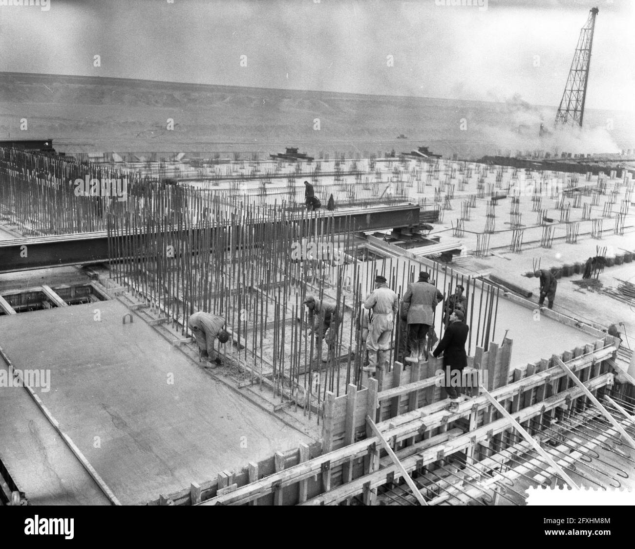 Delta Works Building Delta works poured concrete Black and White Stock Photos & Images - Alamy