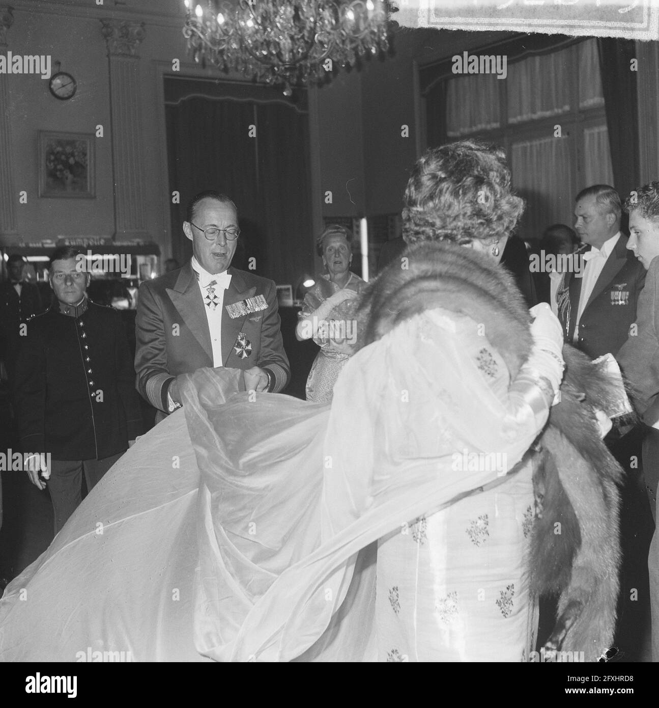 Queen Juliana and Prince Bernhard, 20 June 1963, queens, The Netherlands, 20th century press agency photo, news to remember, documentary, historic photography 1945-1990, visual stories, human history of the Twentieth Century, capturing moments in time Stock Photo