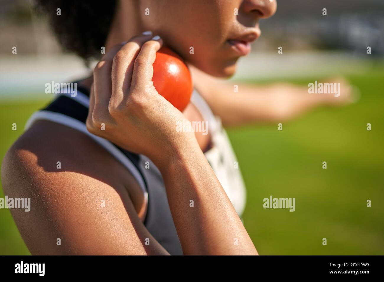 Shot put throw close up hires stock photography and images Alamy