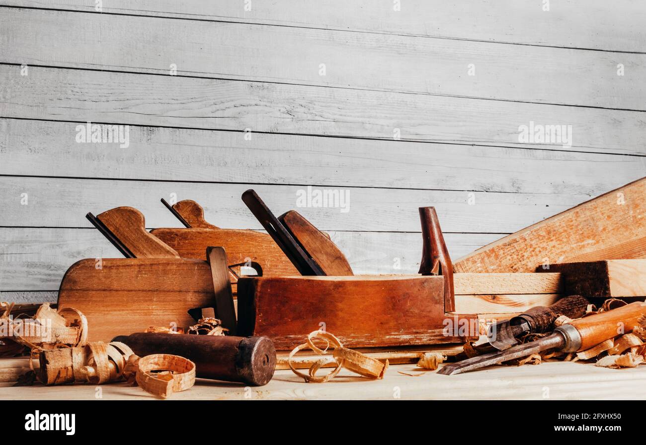 Old Used Wood Lathe Chisels Selection On The Wooden Table Stock Photo -  Download Image Now - iStock