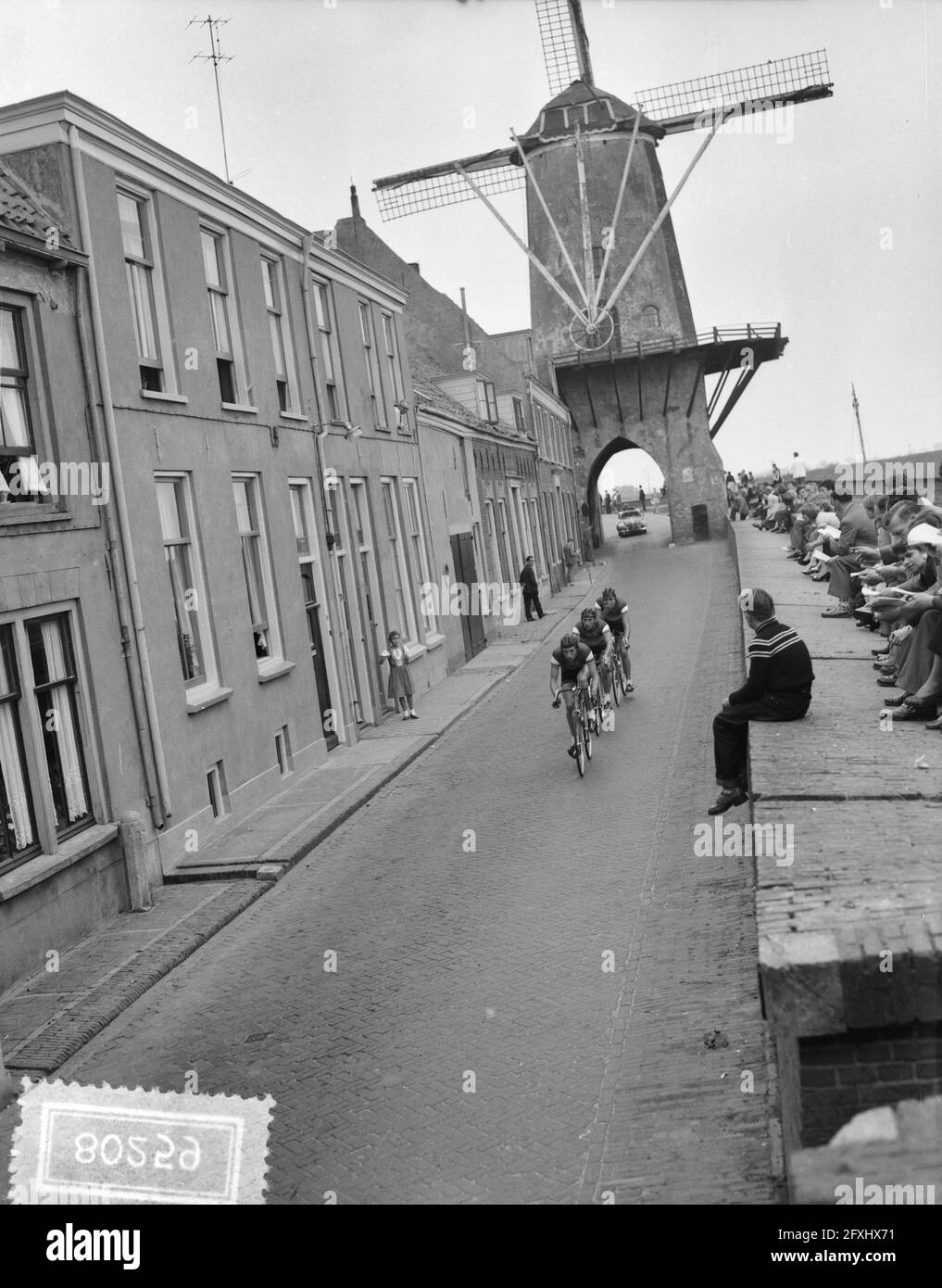 Cycling club championships Netherlands on the road, September 26, 1956, WIELRENNEN, The Netherlands, 20th century press agency photo, news to remember, documentary, historic photography 1945-1990, visual stories, human history of the Twentieth Century, capturing moments in time Stock Photo